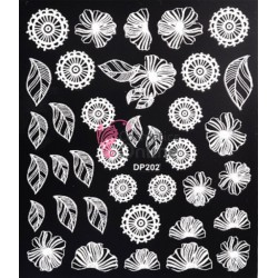 Stickere 3D pentru unghii Flower Carving Cod DP202 pentru Mireasa